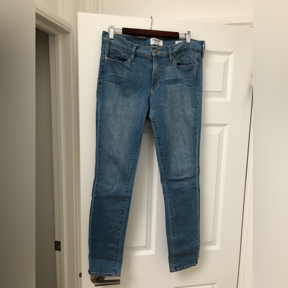 Frame Blue Skinny Jeans